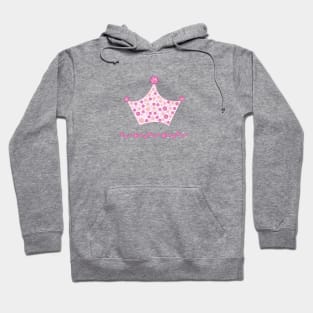 Crown with pink princess Hoodie
